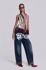 Merch 3-in-1 Backless Football Scarf Top - Image 11