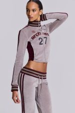 27 Velour Track Top - Image 3