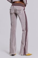 27 Velour Low Rise Bootcut Trousers - Image 2