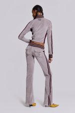 27 Velour Low Rise Bootcut Trousers - Image 4
