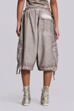 Stone Oil Wash Parachute Shorts - Image 7