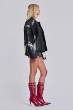 Crash Leather Biker Jacket - Image 6