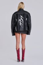 Crash Leather Biker Jacket - Image 3