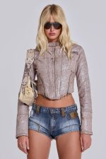 Sphynx Cracked Corsetted Jacket - Image 7