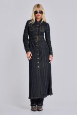 Trinity Fitted Denim Coat - Image 3