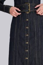 Trinity Fitted Denim Coat - Image 6