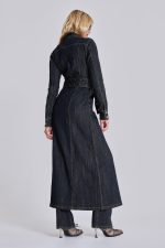 Trinity Fitted Denim Coat - Image 2