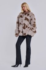 Lorax Cow Faux Fur Jacket - Image 3