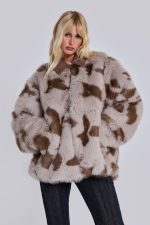 Lorax Cow Faux Fur Jacket - Image 4