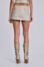 Axel Faux Leather Mini Skirt - Image 5