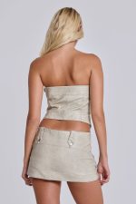 Axel Faux Leather Mini Skirt - Image 6