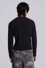 Badge Waffle Long Sleeve Tee - Image 4