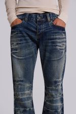 Mid Blue Drift Flared Jeans - Image 5
