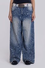 Mid Blue Shredded Colossus Jeans - Image 2