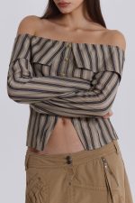 Emra Off The Shoulder Shirt - Image 9