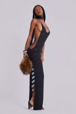 Noir Knit Maxi Dress - Image 2