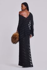 Noir Knit Maxi Dress - Image 7