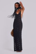 Noir Knit Maxi Dress - Image 5