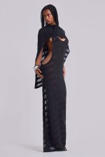 Noir Knit Maxi Dress - Image 8