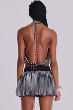 Orla Striped Puffball Mini Skirt - Image 11