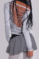 Obsessed Slashed Layered Top - Image 2