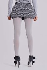 Orla Striped Puffball Mini Skirt - Image 7
