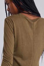 Khaki Mist Long Sleeve Top - Image 6