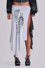 Sasha Asymmetric T-Shirt Midi Skirt - Image 3