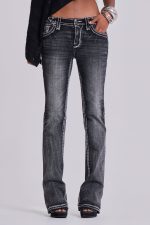 Rock Revival Madison Bootcut Jeans in Washed Black - Image 2