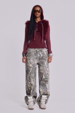 Woodland Camo Colossus Baggy Jeans - Image 3