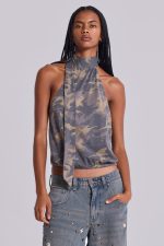 Enya Camo Backless Top - Image 2