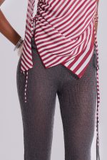 Kandi Hooded Backless Chiffon Top - Image 5