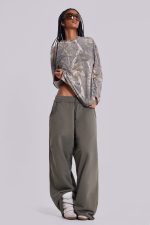 Woodland Camo Waffle Long Sleeve Top - Image 7