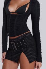 Rain Long Sleeve Top with Bralette - Image 5