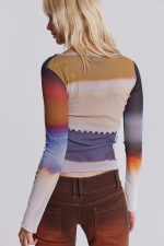 Reverie Mesh Long Sleeve Top - Image 3