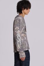 Woodland Camo Tattoo Applique Top - Image 4