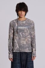 Woodland Camo Tattoo Applique Top - Image 7