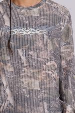 Woodland Camo Tattoo Applique Top - Image 8