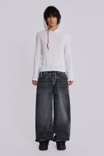 White Marl Mist Hoodie - Image 6