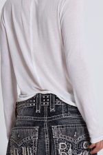 White Marl Mist Hoodie - Image 7