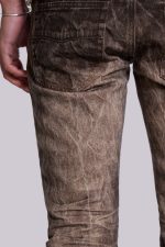 Brown Creased Drift Flared Jeans - Image 5