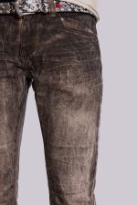 Brown Creased Drift Flared Jeans - Image 6