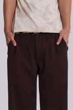 Brown Stacked Bootcut Suit Pants - Image 5