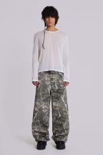 Woodland Camo Colossus Baggy Jeans - Image 3
