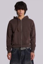 Chocolate Brown Mini Monster Hoodie - Image 4