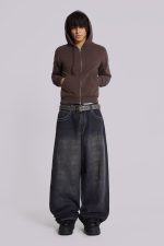 Chocolate Brown Mini Monster Hoodie - Image 2