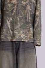 Woodland Camo Waffle Long Sleeve Top - Image 6