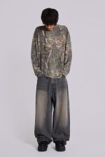 Woodland Camo Waffle Long Sleeve Top - Image 3