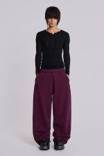Dark Burgundy Monster Joggers - Image 2