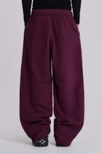 Dark Burgundy Monster Joggers - Image 4